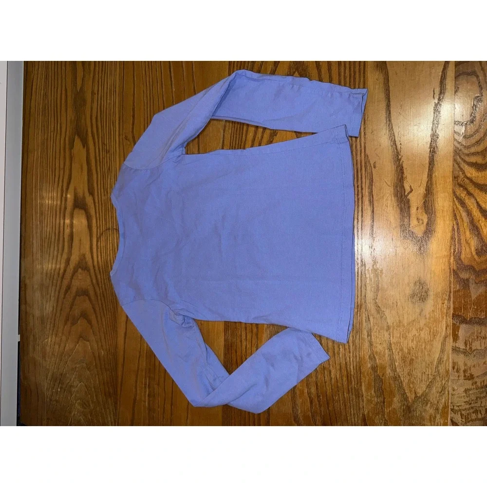 SCOUT + RO Kids Long Sleeve Shirt Size‎ 7 Periwinkle Blue Bird Detail